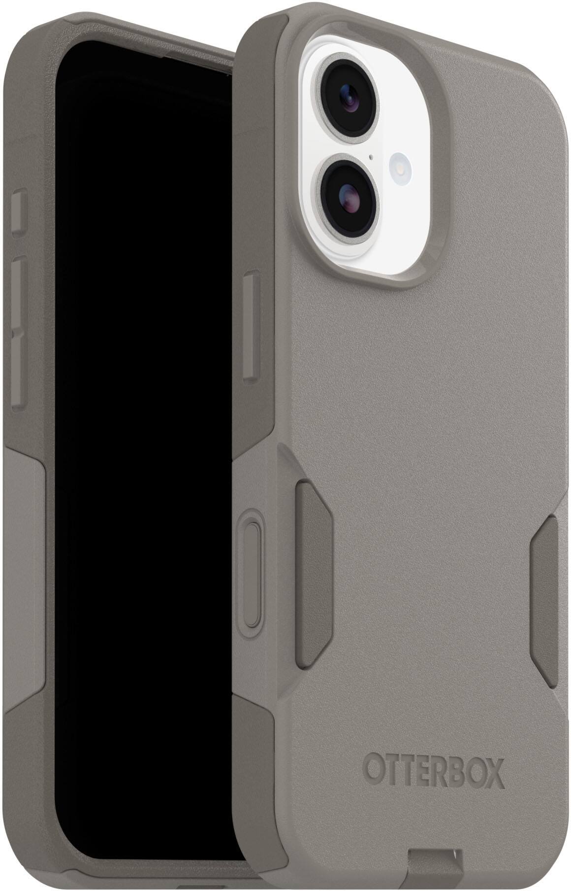 Back. OtterBox - Commuter Series Hard Shell for iPhone 17 - Grey Comfort.