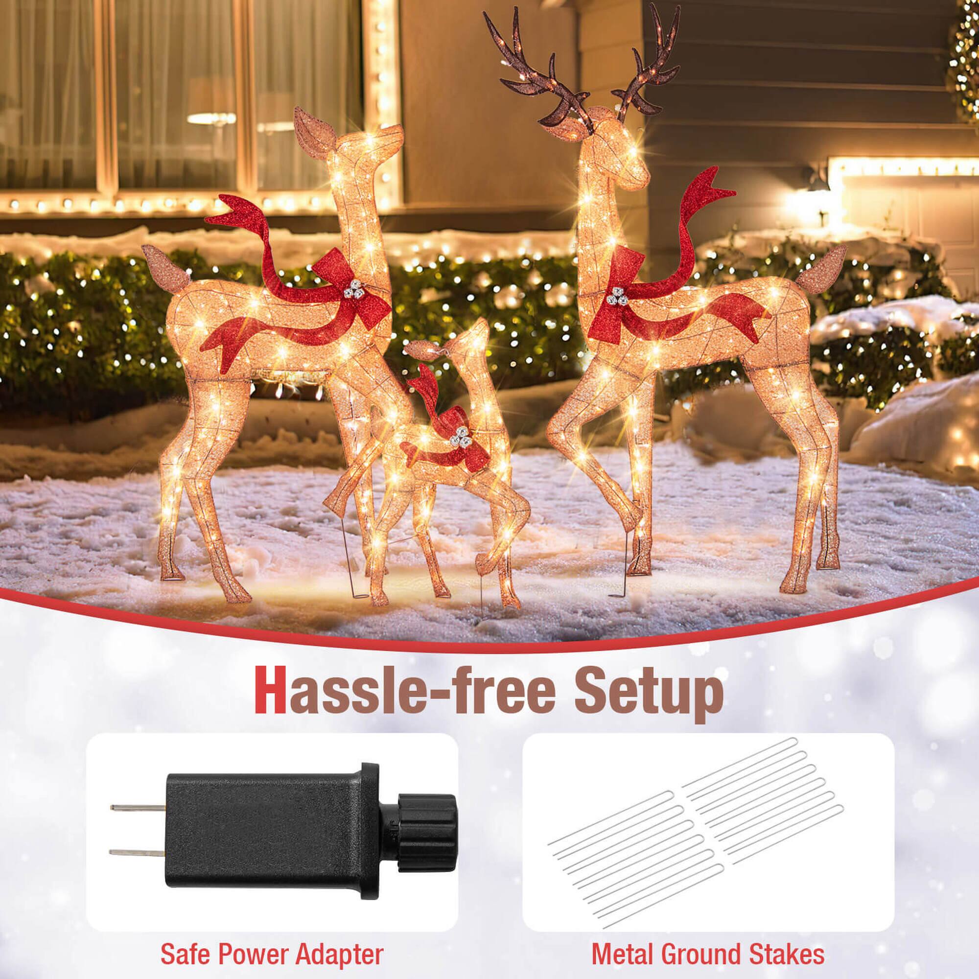 Hassle-free Setup

Safe Power Adapter

Metal Ground Stakes