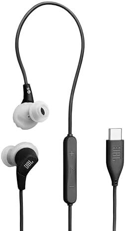 Alt View 1. JBL - Endurance Run 3 USB-C Sport Headphones with Case - Black/Grey.