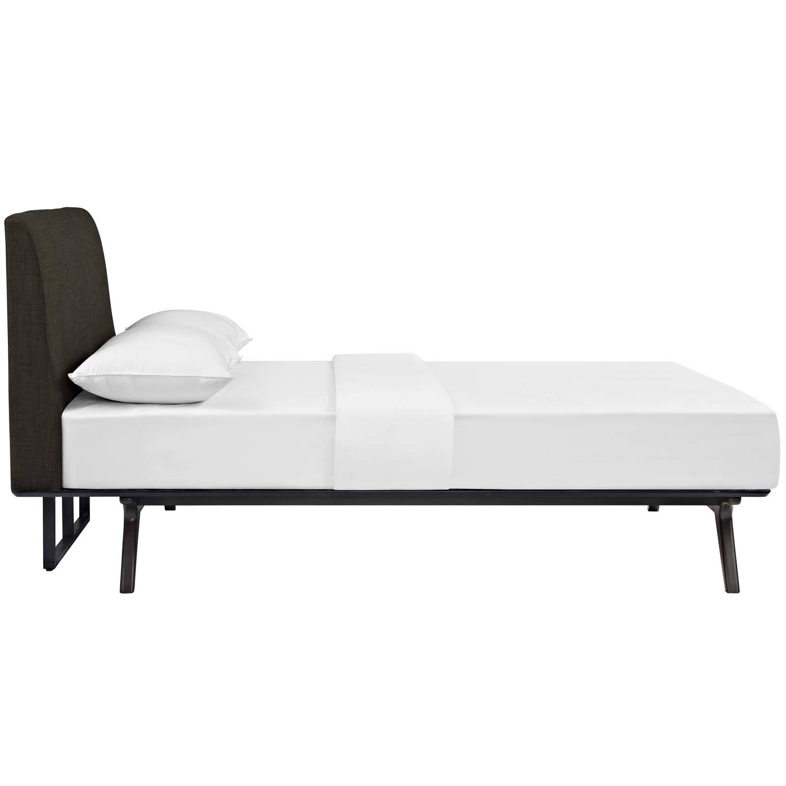 Back. Modway - Townhouse Twin Bed - Black.