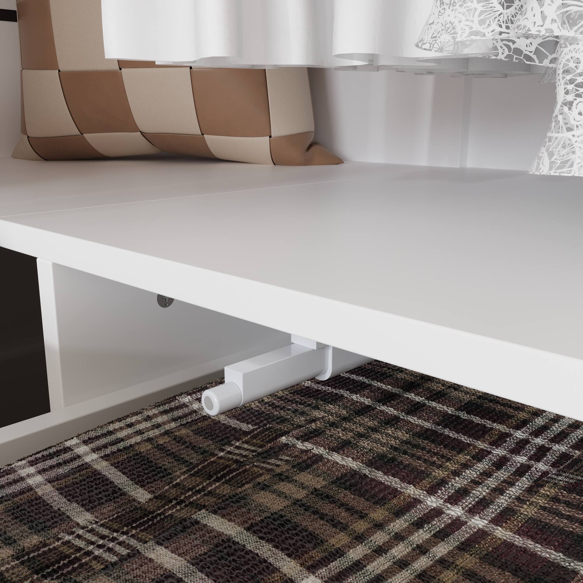 Alt View 6. FUFU&GAGA - L Shaped Corner Wardrobe Closet Armoire with Hanging Rod Shelves and Drawers Space Saving Bedroom Storage Organizer - White.