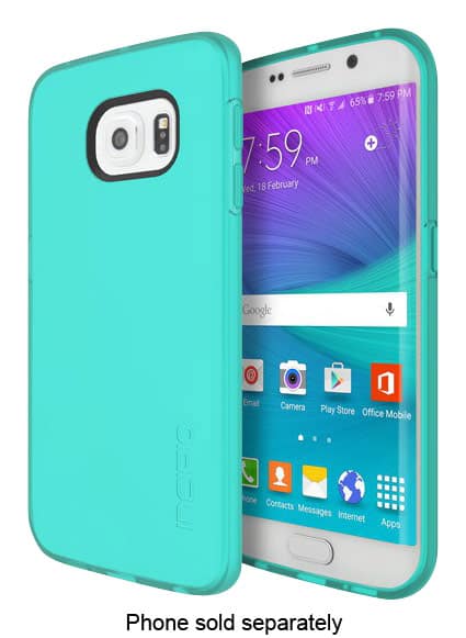 Front. Incipio - NGP Case for Samsung Galaxy S 6 Edge Cell Phones - Translucent Teal.