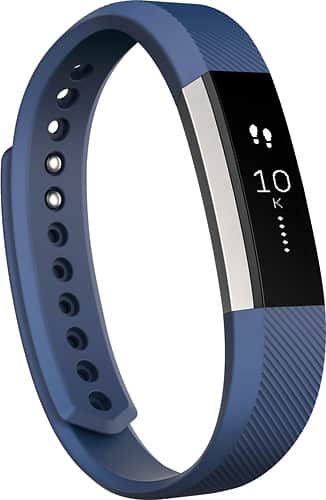 Fitbit - Alta Activity Tracker (Large) - Blue - Larger Front