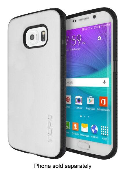 Front. Incipio - Octane Case for Samsung Galaxy S6 edge Cell Phones - Frost/Black.