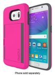 Front Zoom. Incipio - STOWAWAY Case for Samsung Galaxy S6 Cell Phones - Pink/Charcoal.