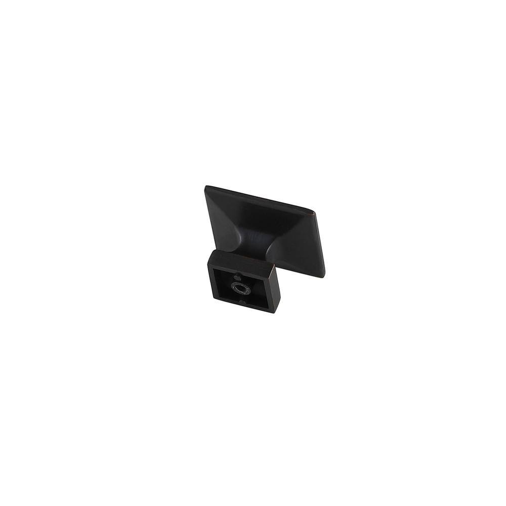 Left. Elegant Decor - Cecil 1.3" Oil-rubbed Bronze Square Knob Multipack (Set of 10) - Oil-Rubbed Bronze.