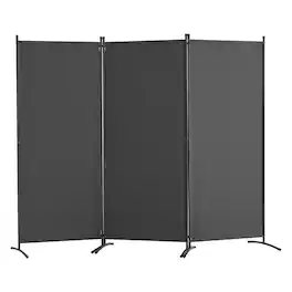 VEVOR - Room Divider, 3 Panel Room Dividers and Folding Privacy Screens, Fabric Partition Room Dividers for Office, Bedroom - Gray