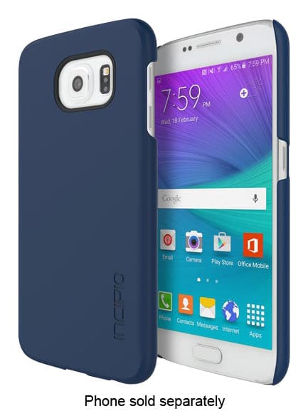 Incipio - feather Case for Samsung Galaxy S6 Cell Phones - Navy - Larger Front