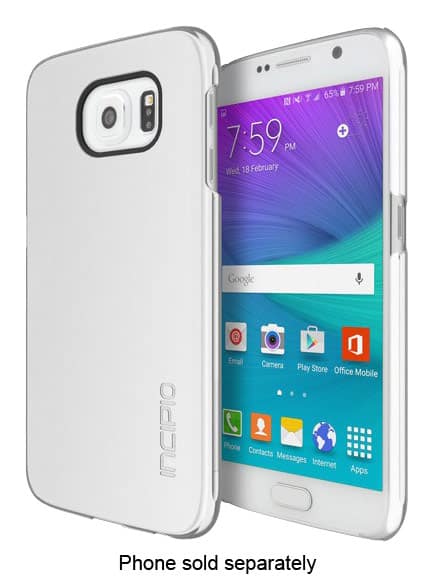 Front. Incipio - feather Case for Samsung Galaxy S 6 Cell Phones - Clear.