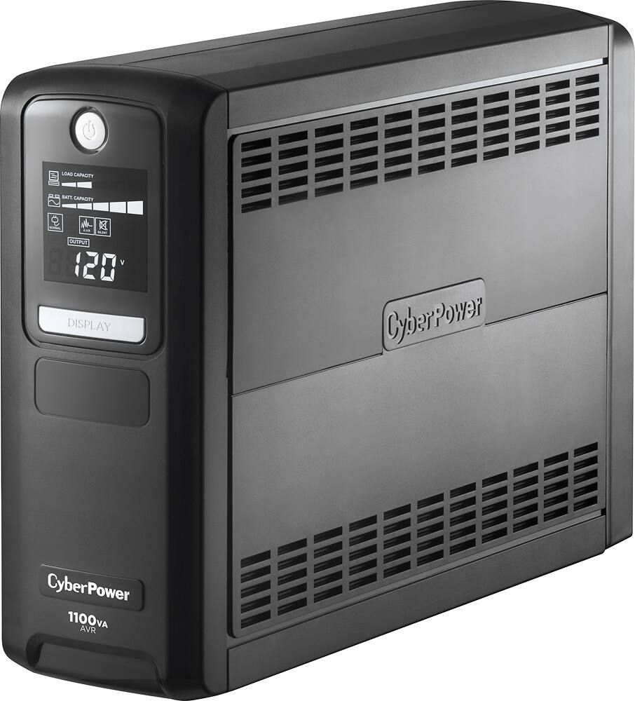 Alt View 11. CyberPower - 1100VA Intelligent LCD Battery Back-Up System - Black.