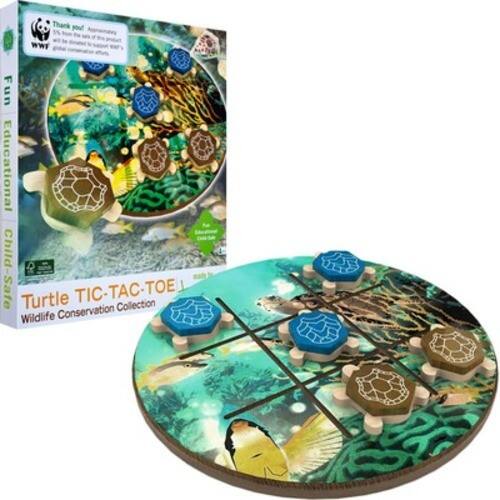 Front Standard. Trademark - Terra Wildlife Conservation Collection Turtle Tic-Tac-Toe Game Set.