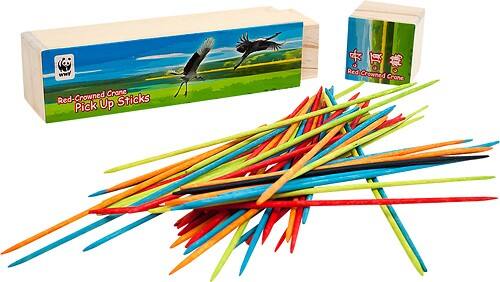 Angle Standard. Trademark Games - Terra Wildlife Conservation Collection Zoo Animals Pick-up Sticks Game.