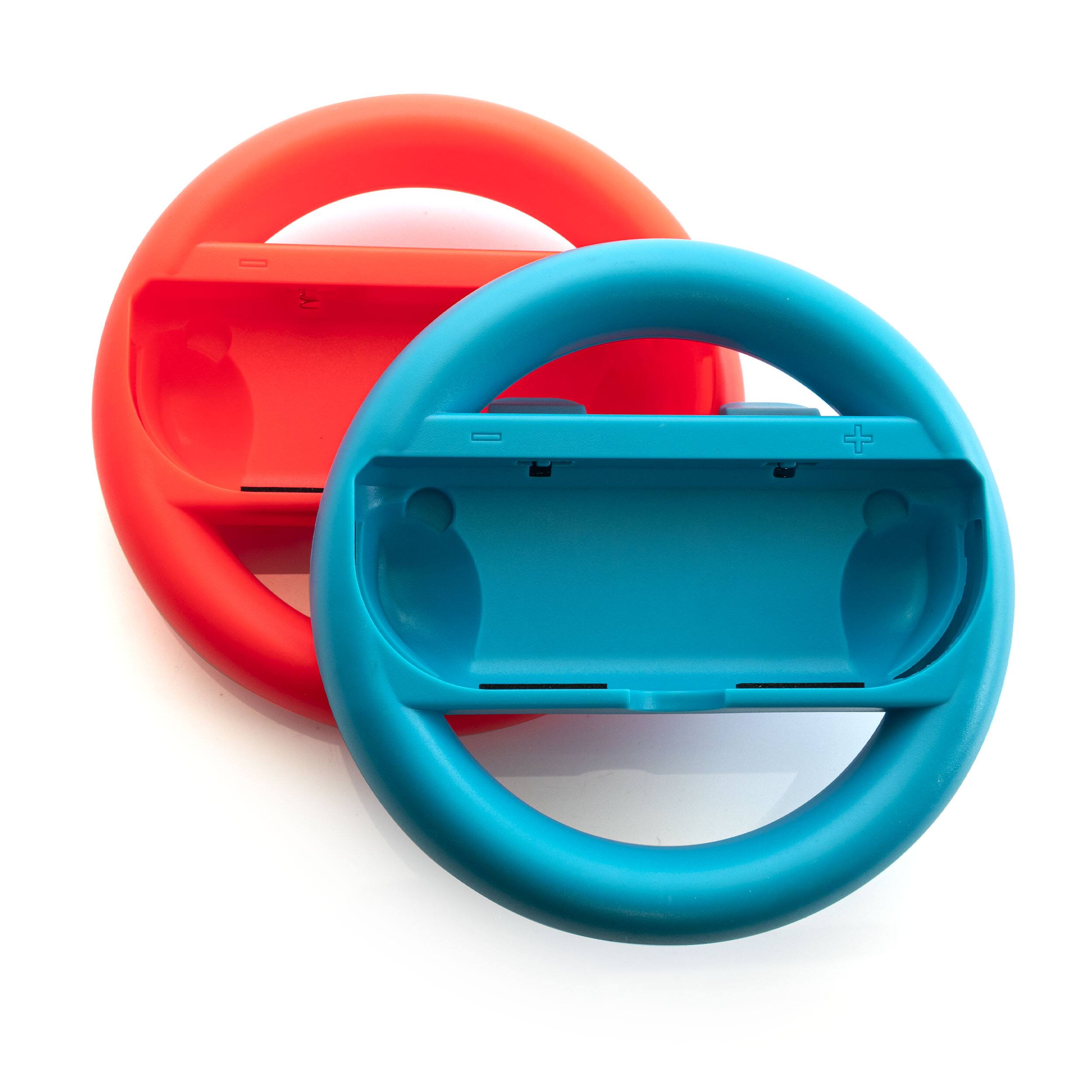 Alt View 1. Gamefitz - Nintendo Switch Steering Wheels in Red and Blue.