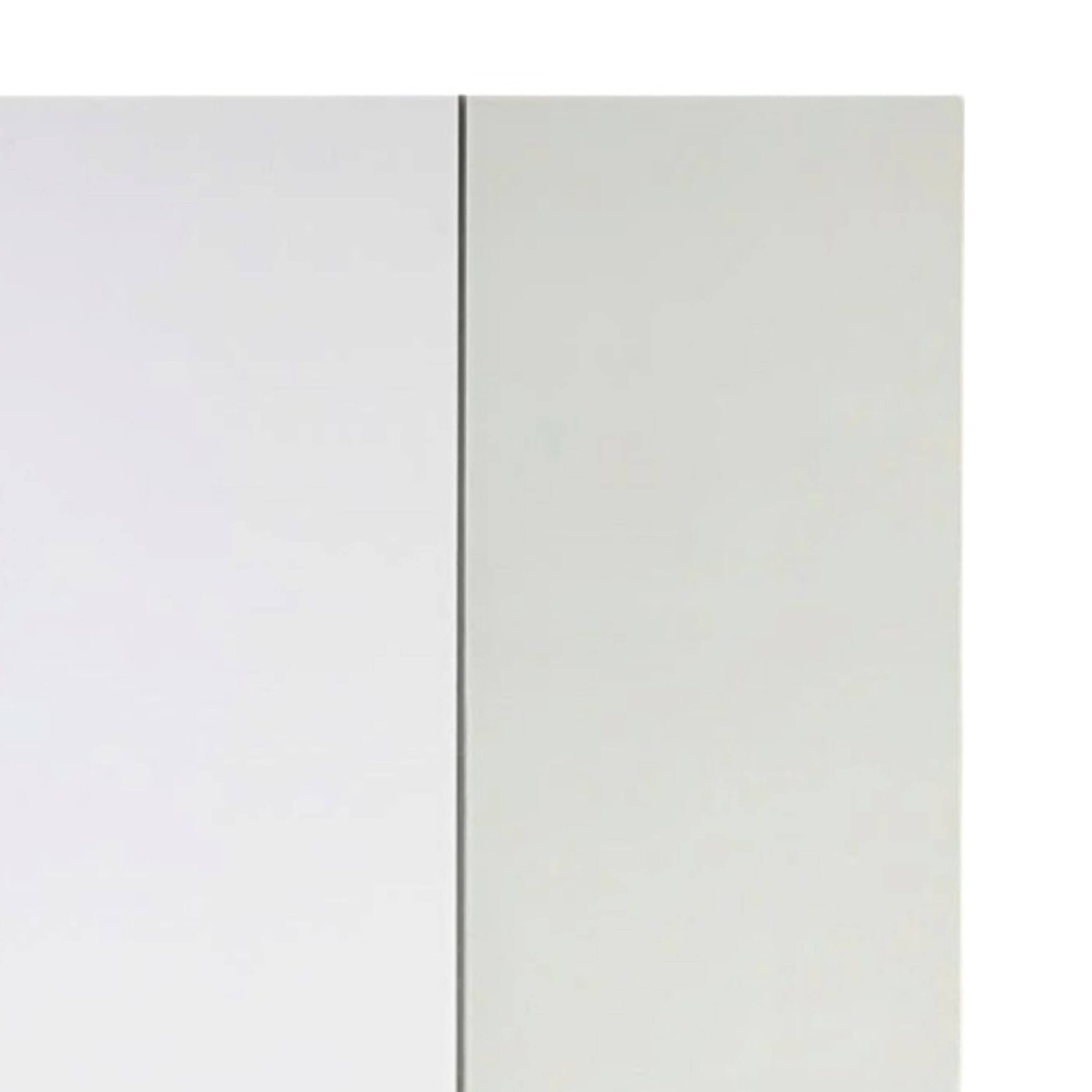 Angle. Manhattan Lane - Ely Closet Cabinet Set, Mirrored Front, 7 Drawers, 71 Inch, White Wood - White.