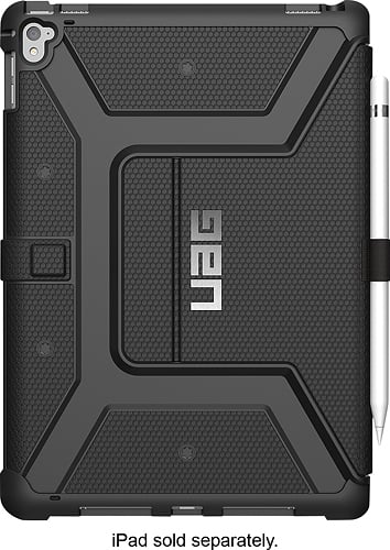 Urban Armor Gear - Back Cover for Apple 9.7-inch iPad Pro - Black - Larger Front