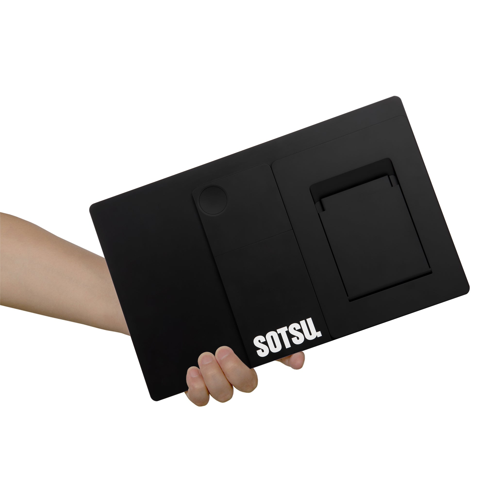 Left. SOTSU - SOTSU Base Stand for 14" Portable Monitor - Stealth Black - Black.