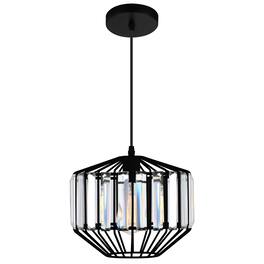 CWI Lighting - Alethia 1 Light Down Pendant With Finish - Black