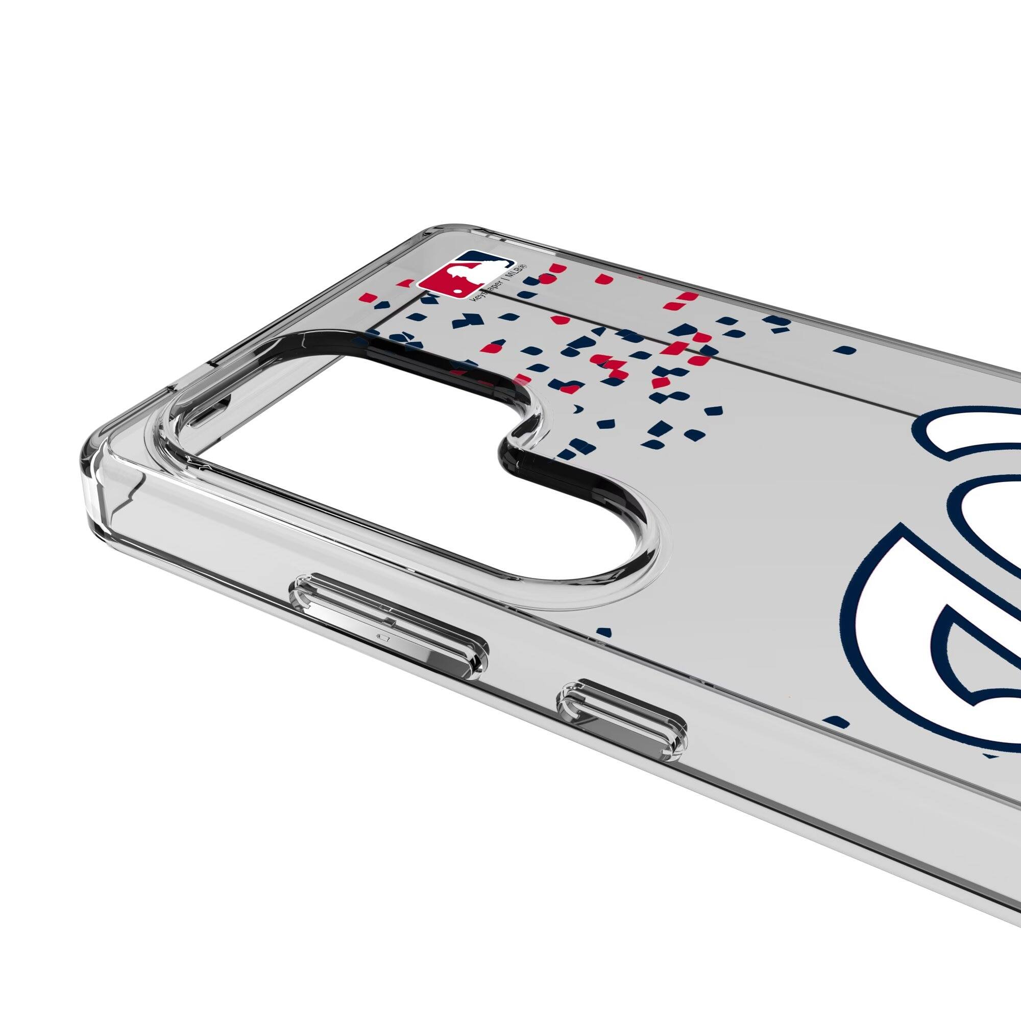Alt View 2. Keyscaper - Washington Nationals Galaxy S8 Confetti Design Clear Case - S22 - Multicolor.