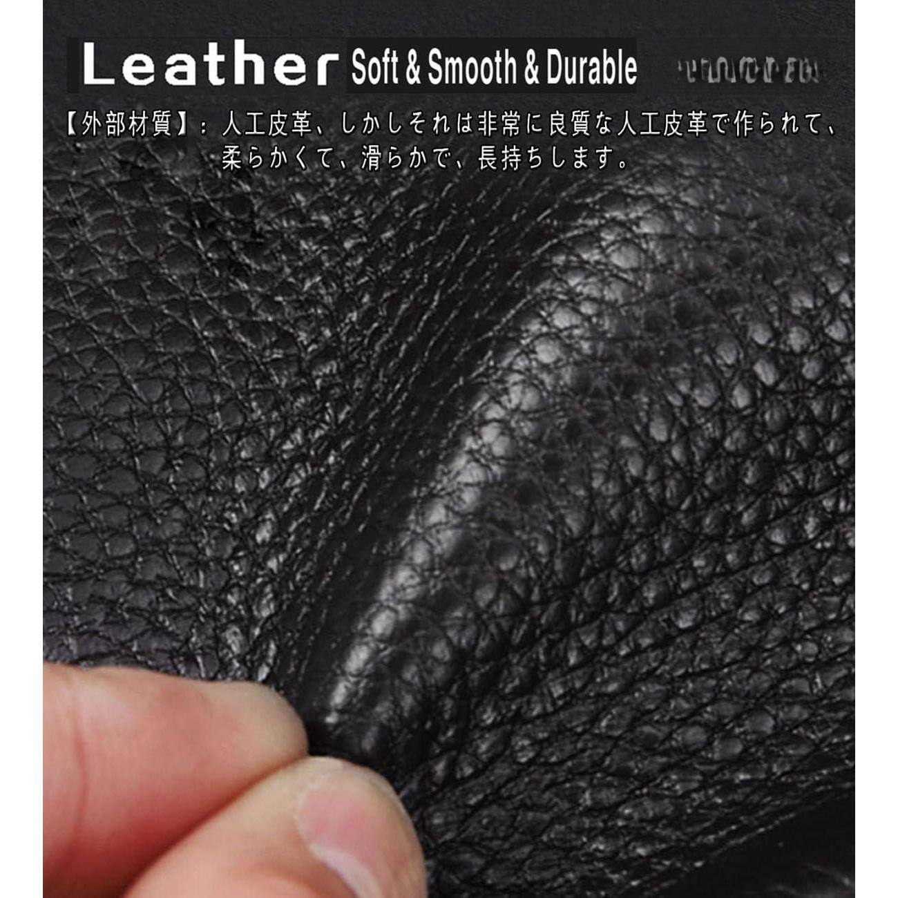 Left. Jadie Link - Rfid Blocking Leather Credit Card Holder Zipper Wallet Slots Small Case Women Men Accordion black very practical Credit - Black.