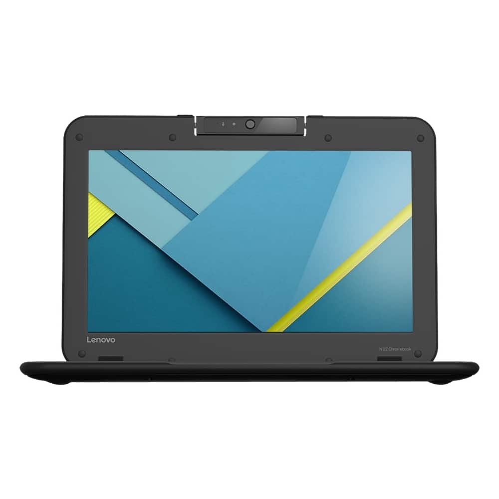 Front. Lenovo - N22 11.6" Chromebook - Intel Celeron - 4GB Memory - 16GB eMMC Flash Memory - Black.
