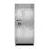 Front. JennAir - 25 Cu. Ft. Side-by-Side Built-In Refrigerator - Stainless Steel.