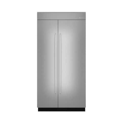 JennAir - Euro-Style Door Panel Kit for Refrigerators / Freezers - Stainless steel-Front_Standard 