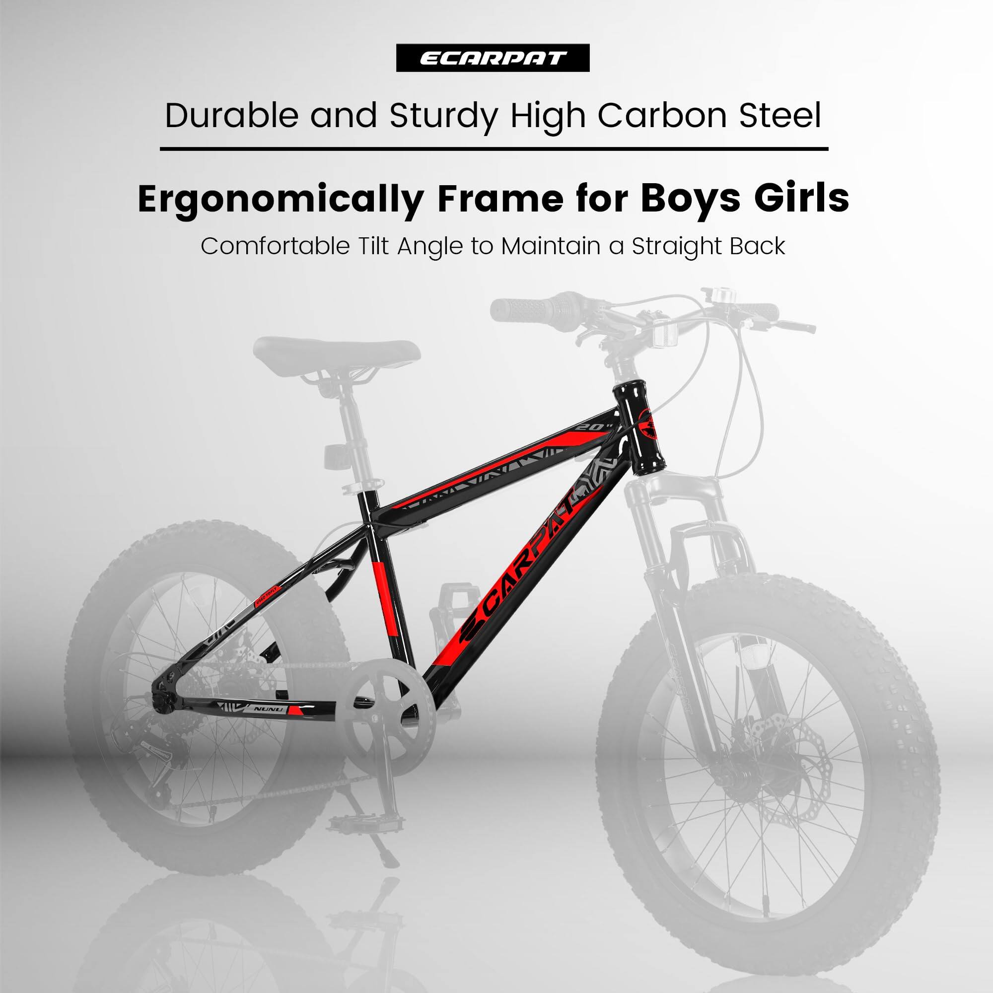ECARPAT  
Durable and Sturdy High Carbon Steel  
Ergonomically Frame for Boys Girls  
Comfortable Tilt Angle to Maintain a Straight Back
