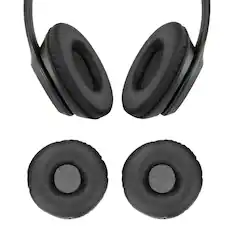 Front. Unique Bargains - 2pcs Universal Wireless Ear Pads Replacement Cushions 2.8 Inch Soft High Density for Headphones Gaming - Black.