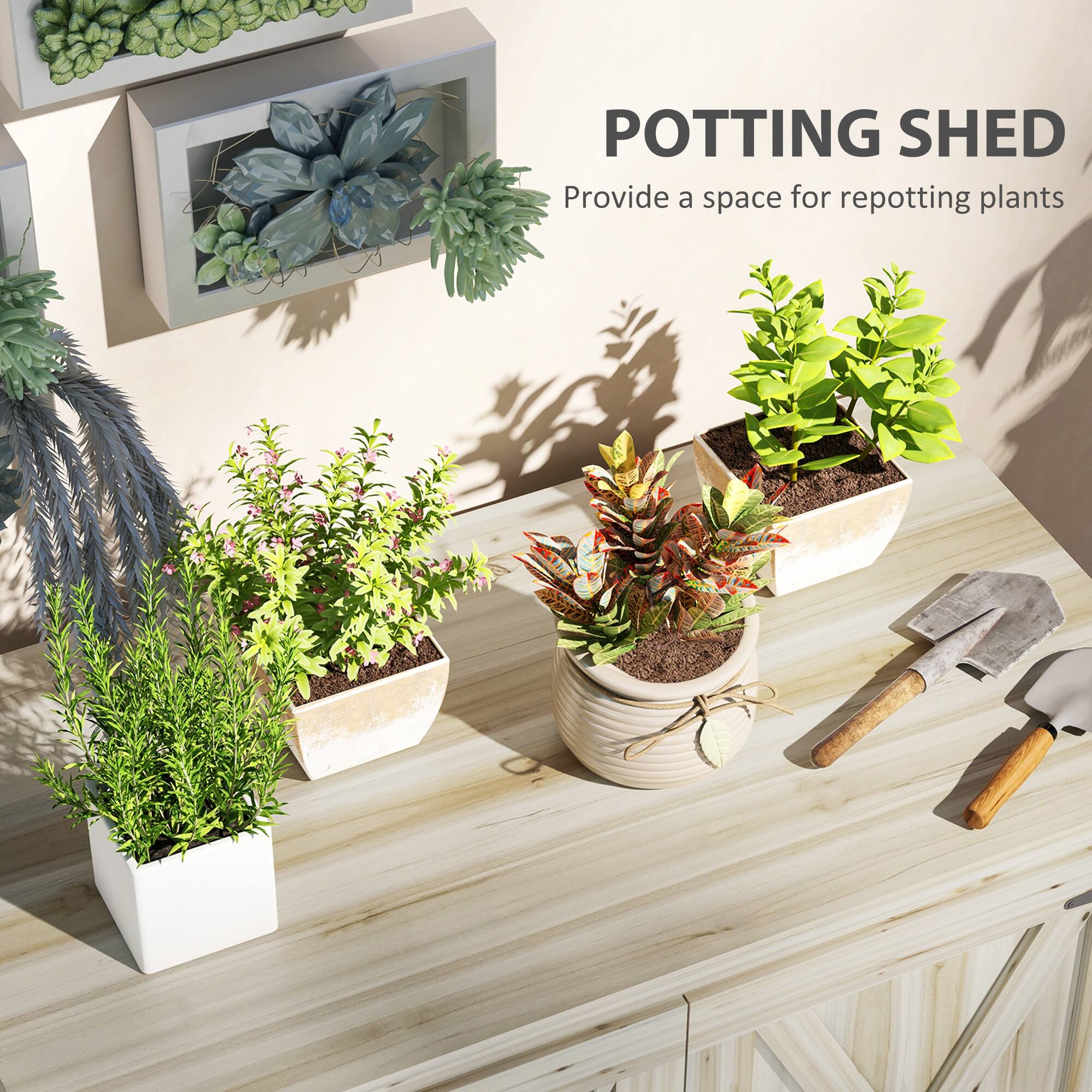 POTTING SHED
Provide a space for repotting plants