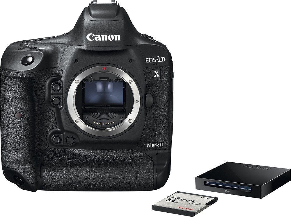accidente Berri dentro de poco Canon EOS-1D X Mark II DSLR Camera with 64GB CFast Card & Reader (Body  Only) 0931C016 - Best Buy