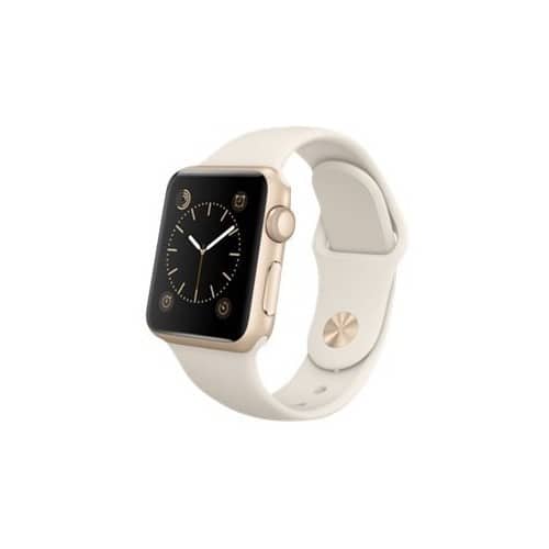Apple - Refurbished Watch Sport Smartwatch 38mm Gold Aluminum - Gold