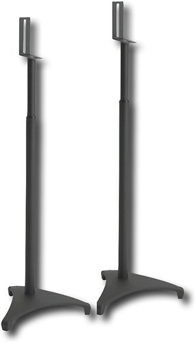 Angle Zoom. Sanus - 28" to 42" Adjustable Height Speaker Stands for Satellite Speaker (2-pack) - Black.