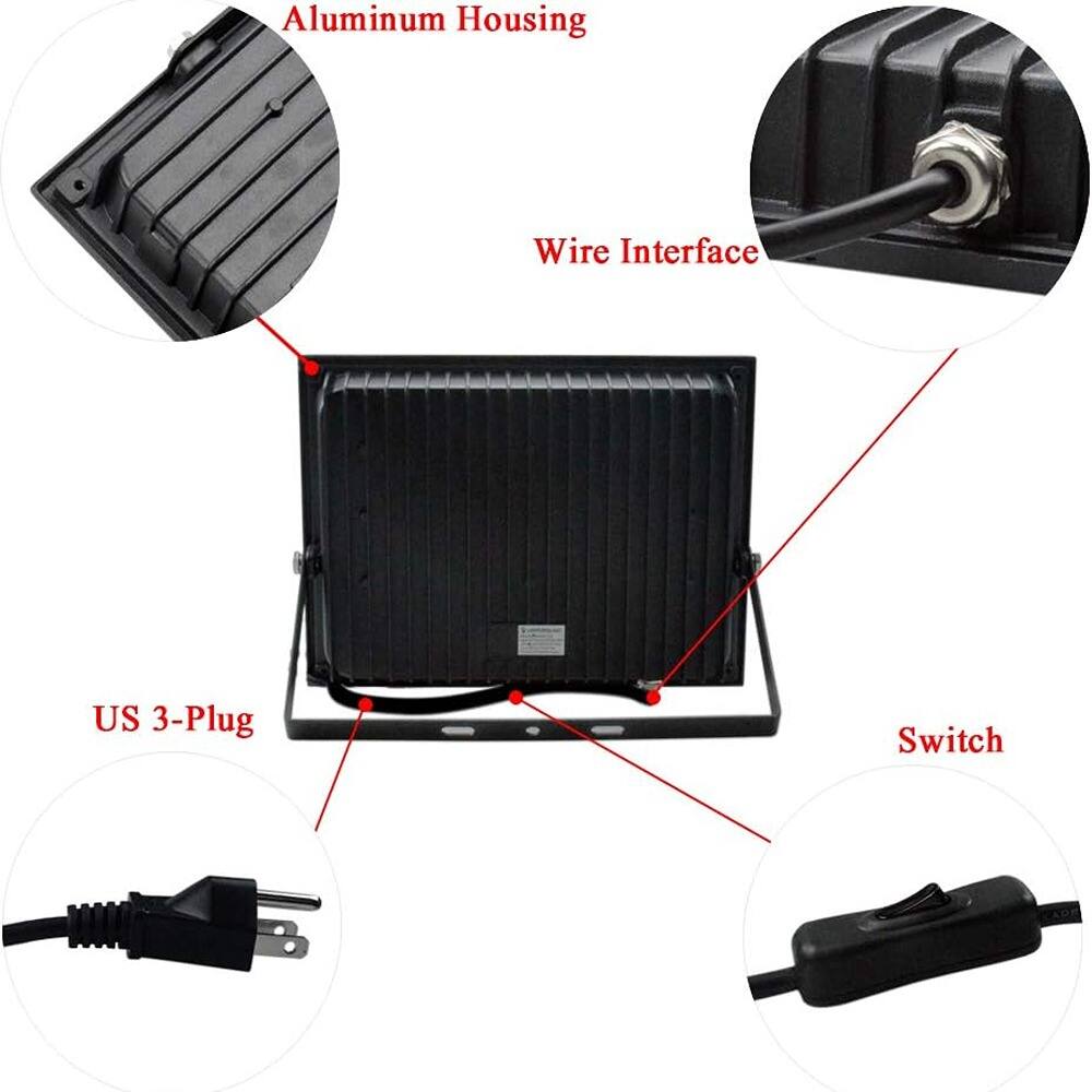 Aluminum Housing  
Wire Interface  
US 3-Plug  
Switch