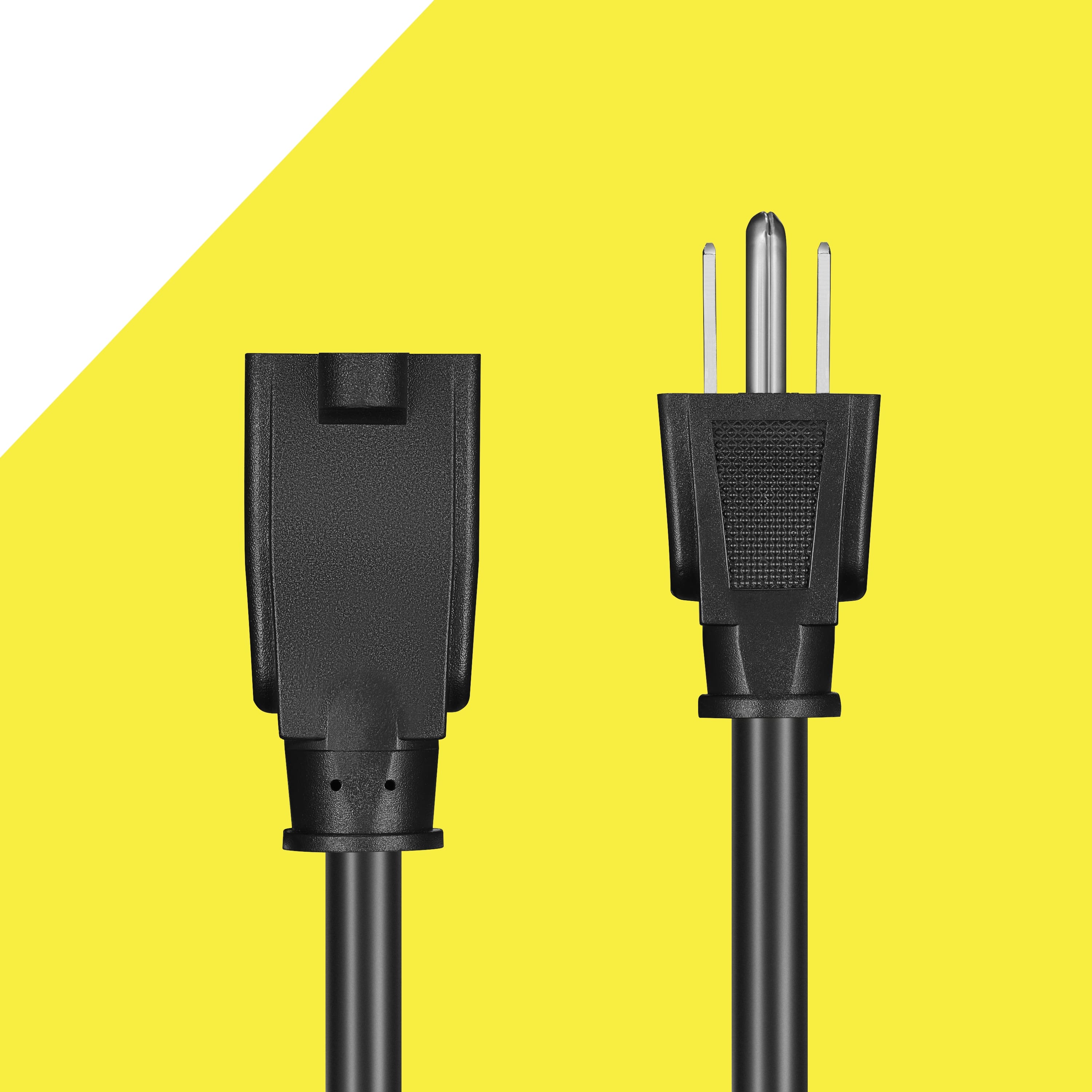 Alt View 15. Best Buy essentials™ - 12’ 16 AWG Indoor/Outdoor Extension Power Cord - Black.