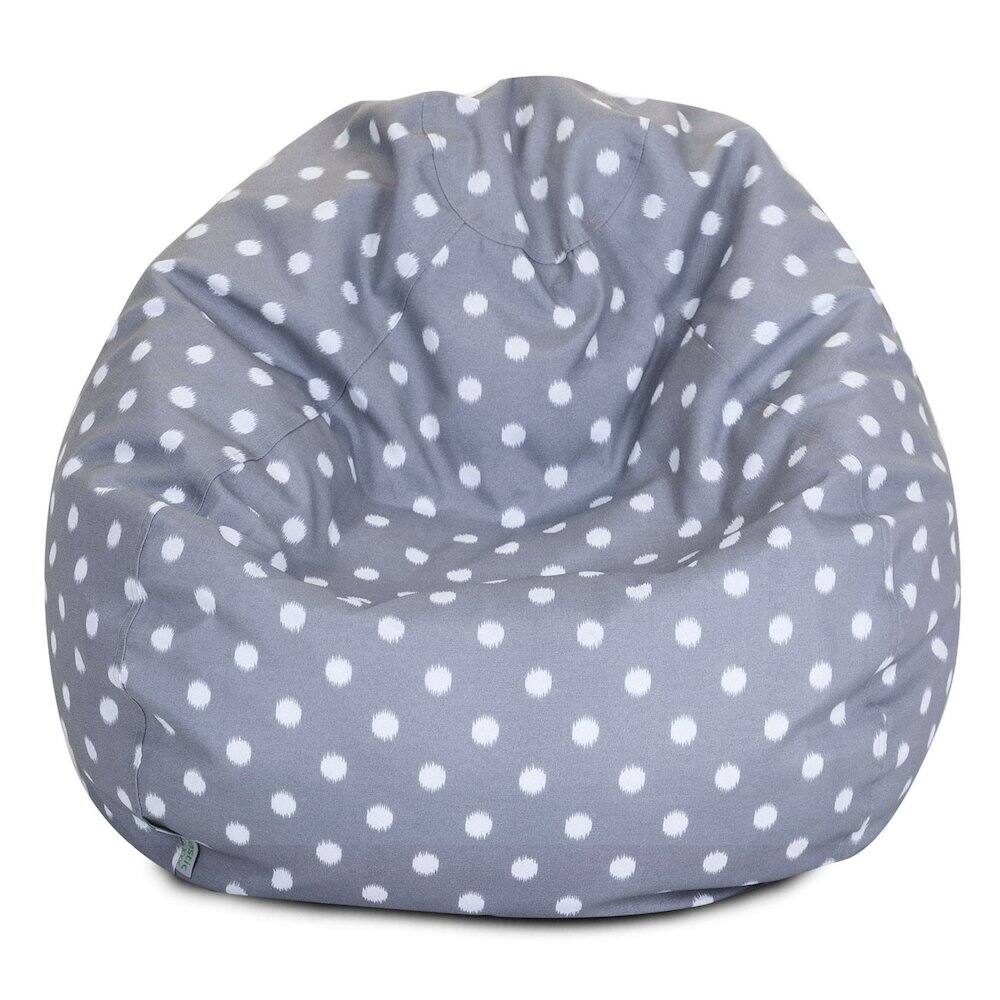 Majestic Home - Small Bean Bag Ikat Dot - Gray