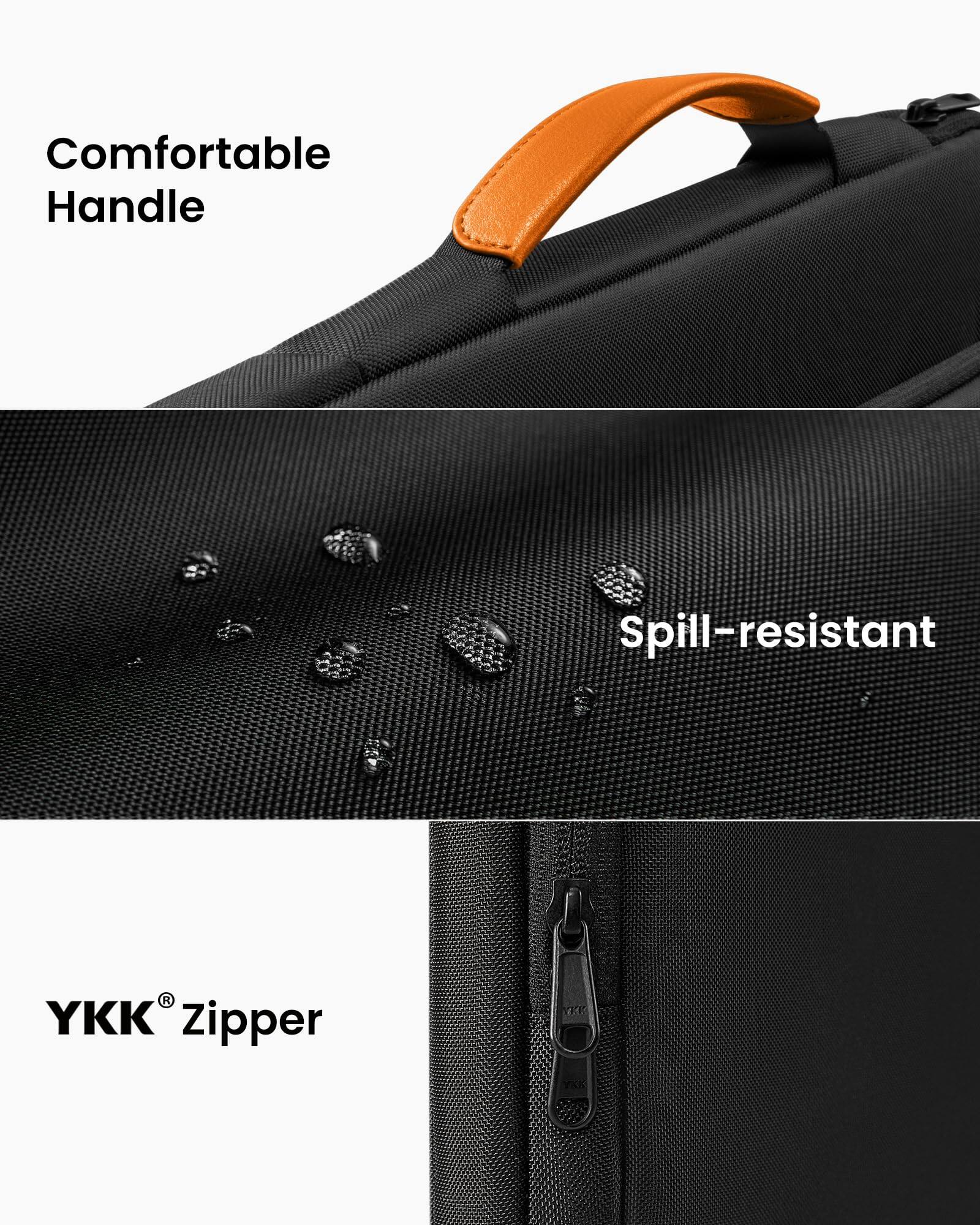 Comfortable Handle  
Spill-resistant  
YKK® Zipper