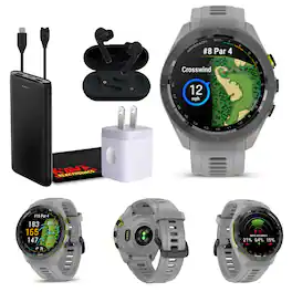 Bundle - Garmin - Approach S70 42MM FitnesS Tracker Watch GPS Golf Smartwatch For Men - Gray - Gray - (2023)