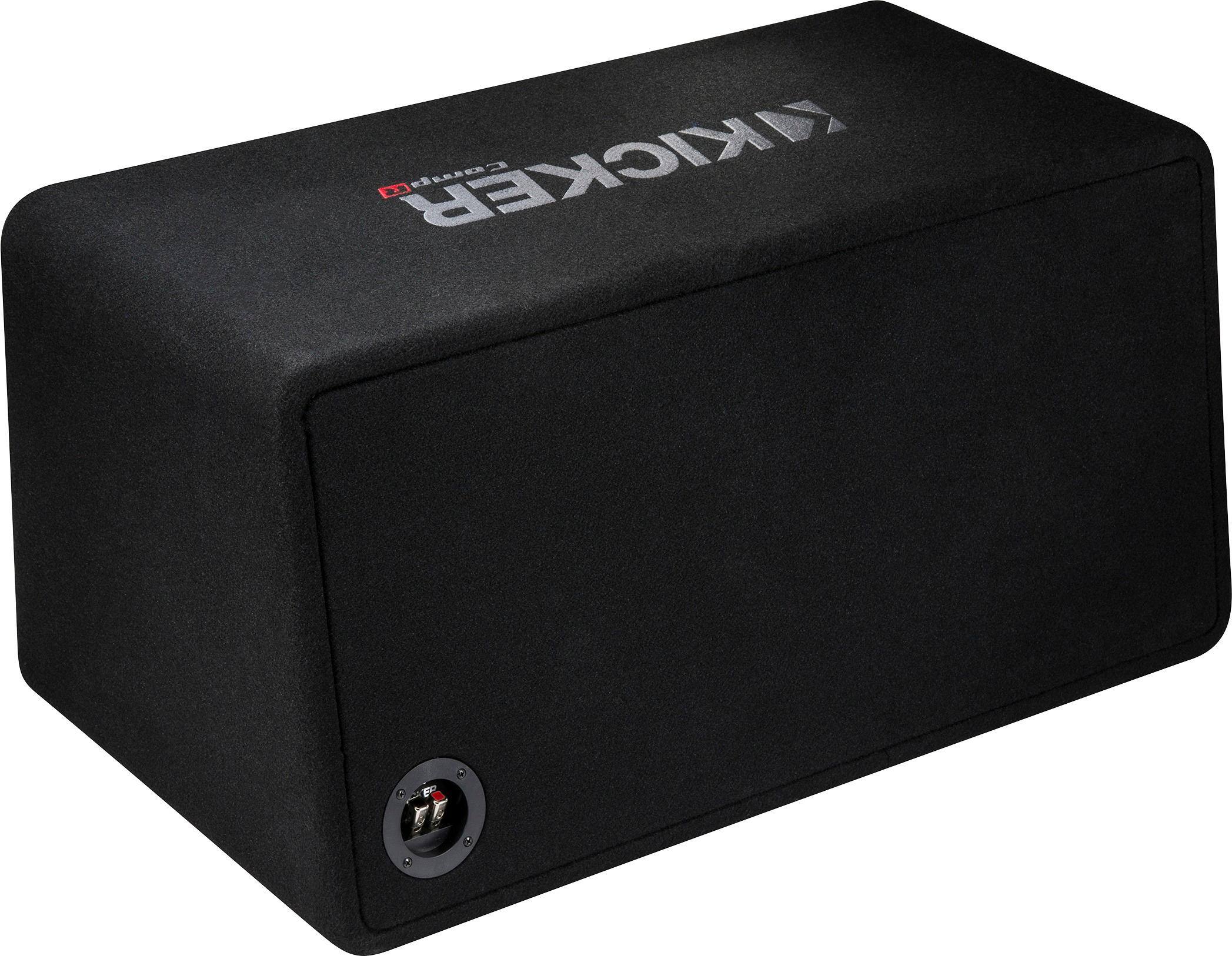 Alt View 11. KICKER - CompR Dual 12" Dual-Voice-Coil 2-Ohm Subwoofers with Enclosure - Black.