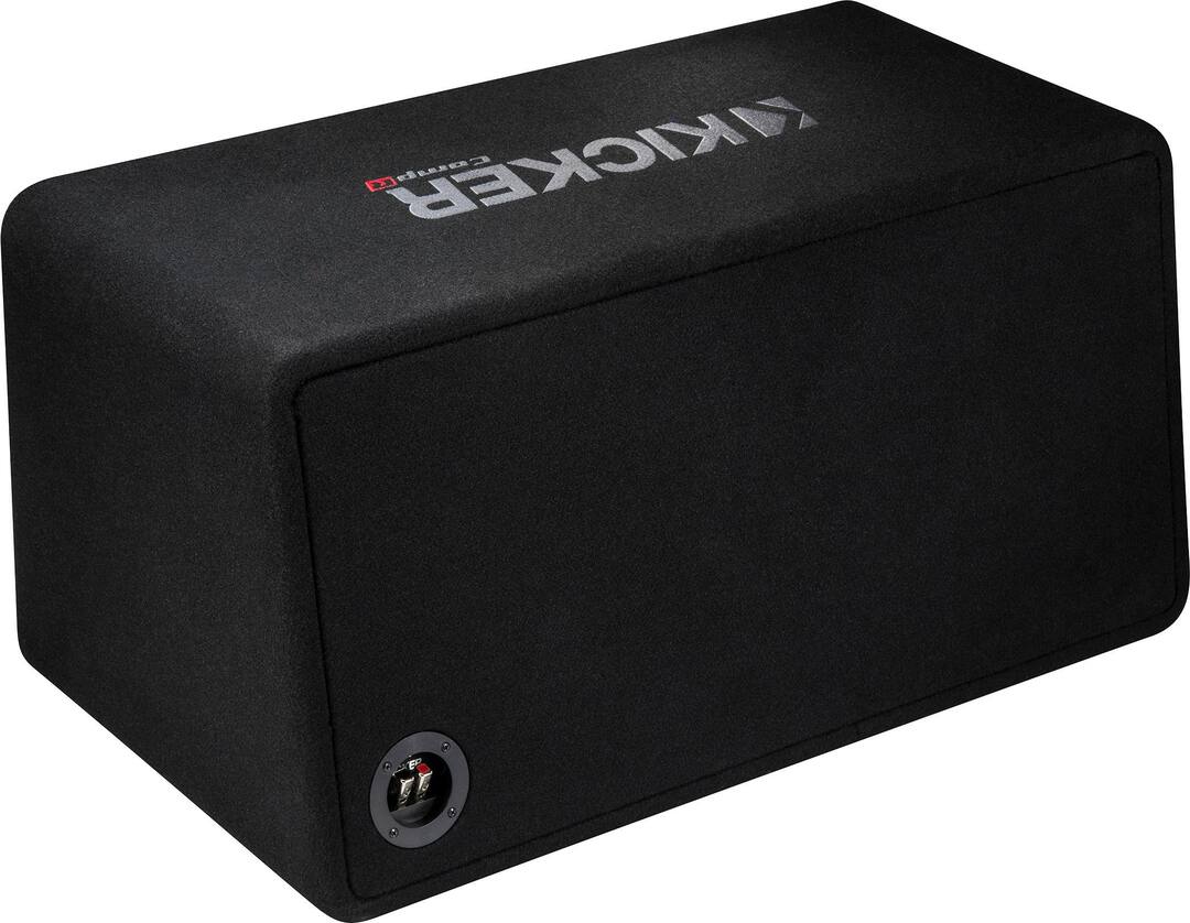 Kicker 43DCWR122 Cassa Bass Reflex Doppia Con 2 Subwoofer CompR12 - 1000 Watt RMS - 2 Ohm - MDF E Moquette