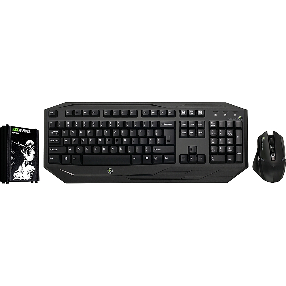 Iogear Kaliber Gaming Keymander Wireless Gaming Keyboard And Mouse Black Ge1337pkit Best Buy - macbook keyboard roblox