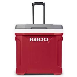 Igloo - Latitude 60 Qt Roller Cooler - Red