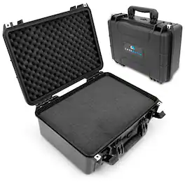 CASEMATIX - Heavy-Duty 18" Waterproof Hard Case w/ Pre-Diced Pluckable Foam – Secure Storage for Electronics, Tools & Gear