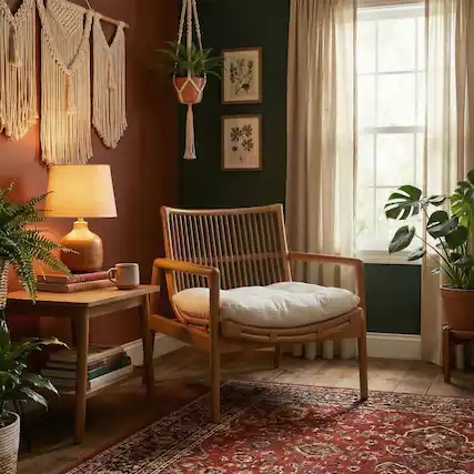 Front. Modway - Tula Wood Rattan Lounge Chair by Modway - Brown.