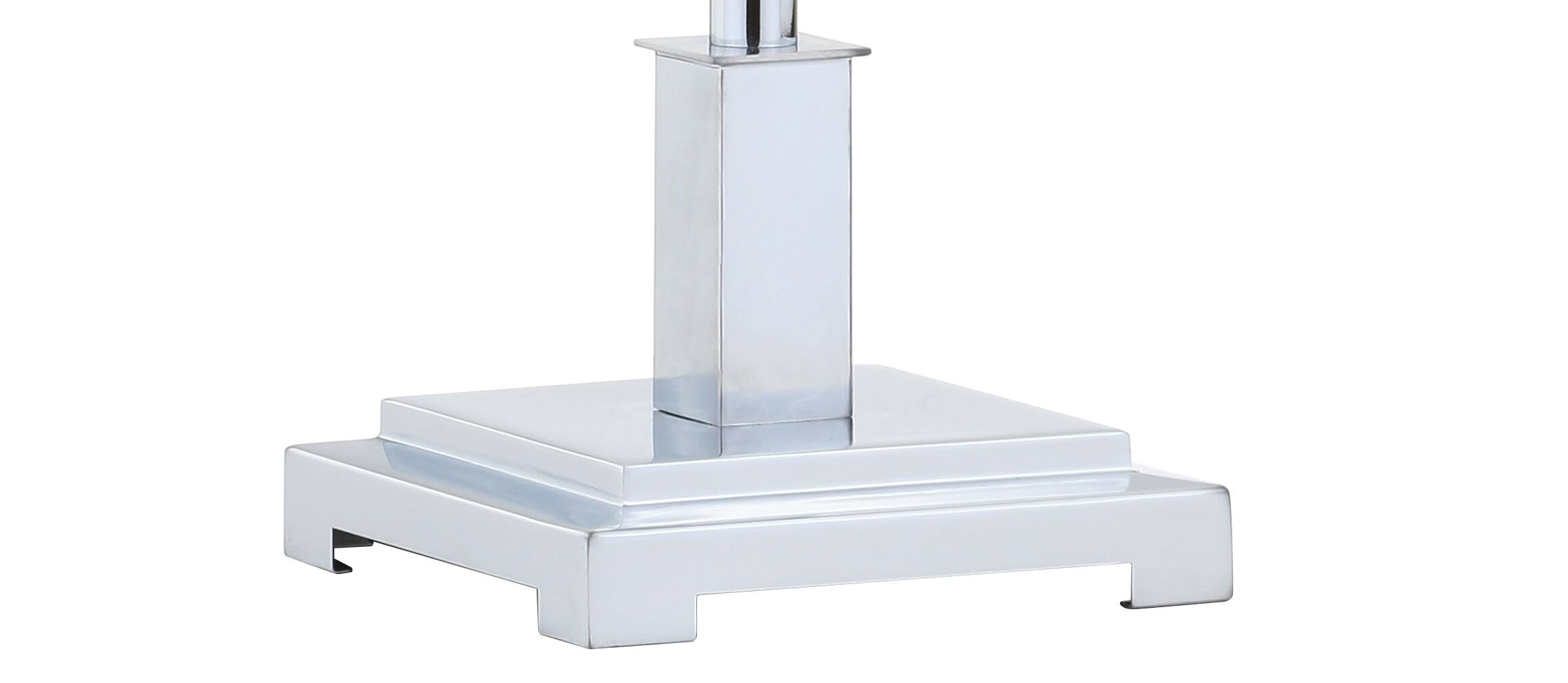 Alt View 7. Jonathan Y - Roxy 26" Metal Shade LED Table Lamp, Chrome - Chrome.