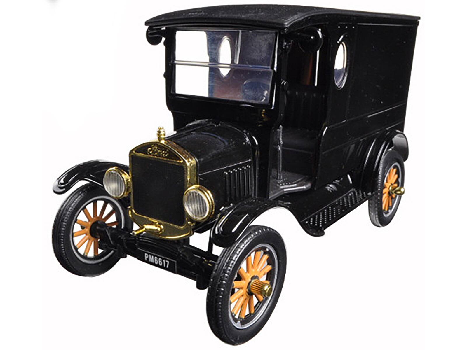 Angle. Motormax - 1925 Ford Model T Paddy Wagon Black 1/24 Diecast Model Car by Motormax - Black.