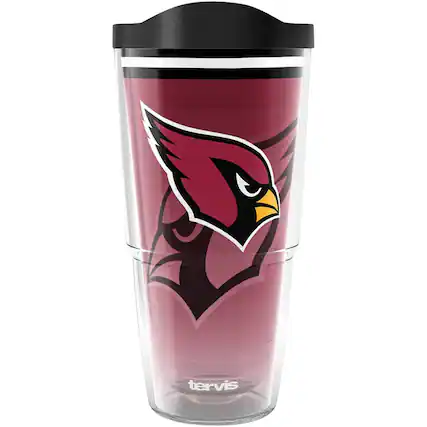 Front. Tervis - Arizona Cardinals 24oz. Forever Fan Classic Tumbler - Multicolor.