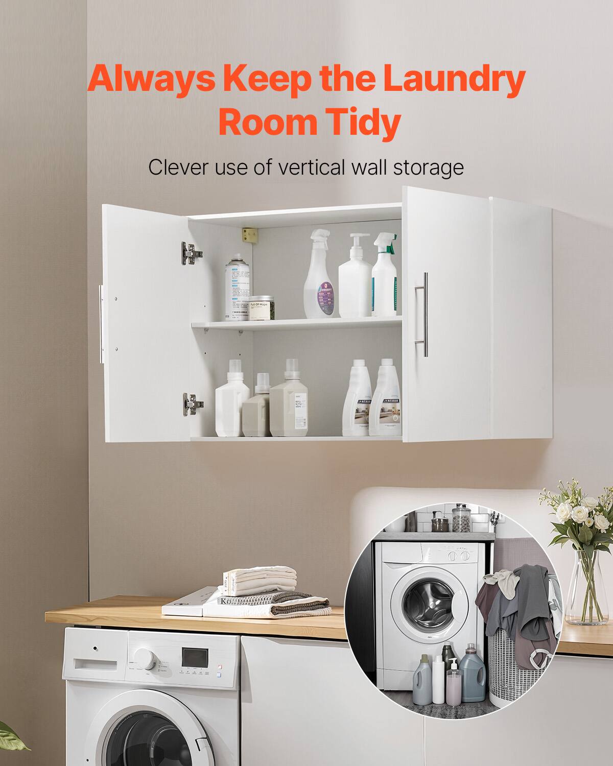 Always Keep the Laundry Room Tidy

Clever use of vertical wall storage