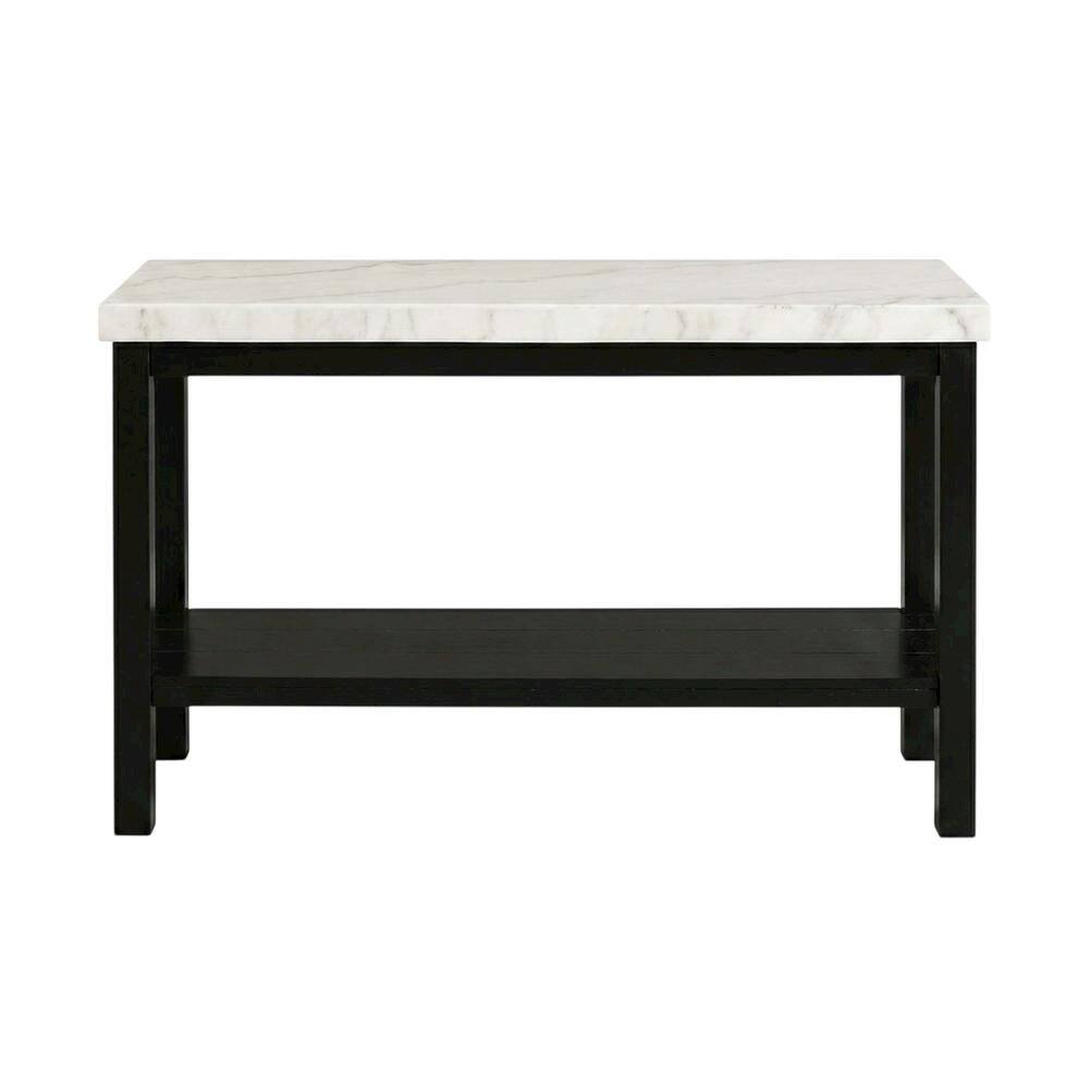Left. FurniFact - Rectangle Sofa Table - White.