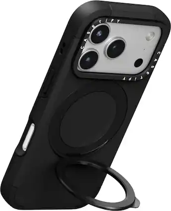 Force Ring Stand Case by CASETiFY for iPhone 17 Pro Max Black Force Ring Stand Case by CASETiFY for iPhone 17 Pro Max Black