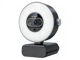 EMEET - S600 4K StreamCam, 1/2" Sensor, 0.2s PDAF, 2 Mics, Ring Light w/Dial & App Control, Privacy Shutter - EMS60L-LD